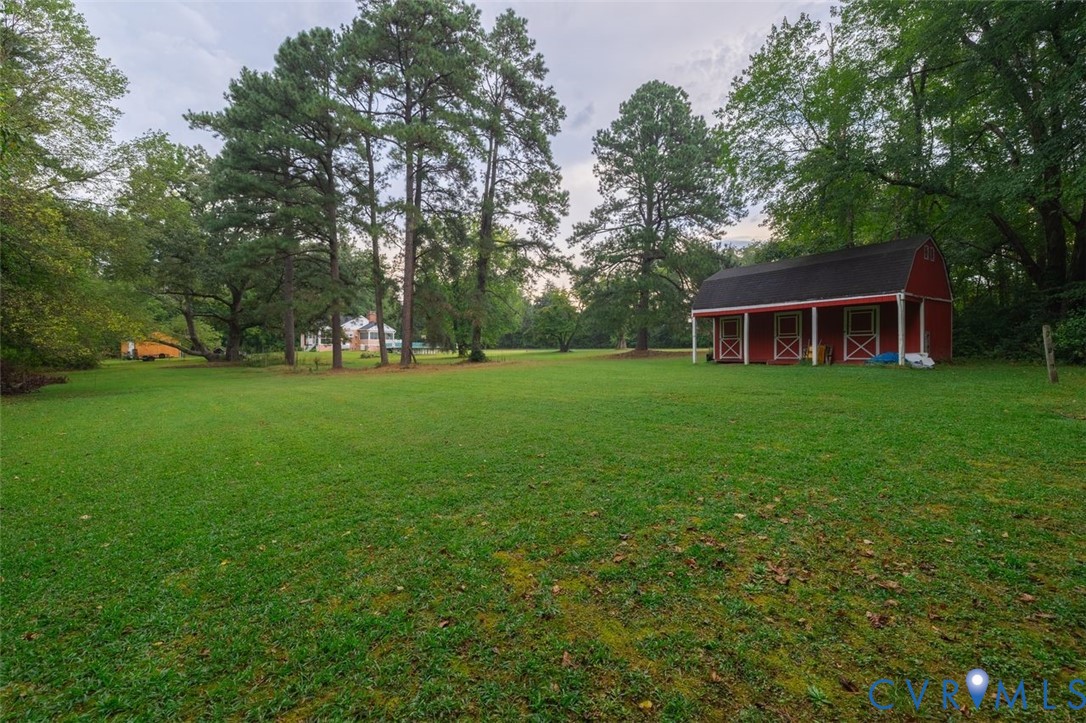 0 Old Telegraph Road Ashland, VA 23005 - Photo 4 of 14 View of green lawn with an outbuilding, covered po