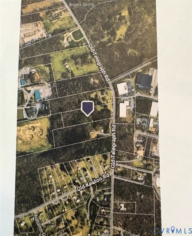 0 Old Telegraph Road Ashland, VA 23005 - Photo 7 of 14 Aerial map of property and surrounding area