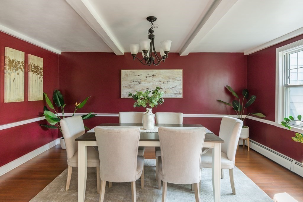 7 Longfellow Road Winchester, MA 01890 - Photo 12 of 42 a view of a dining room with furniture window and wooden floor