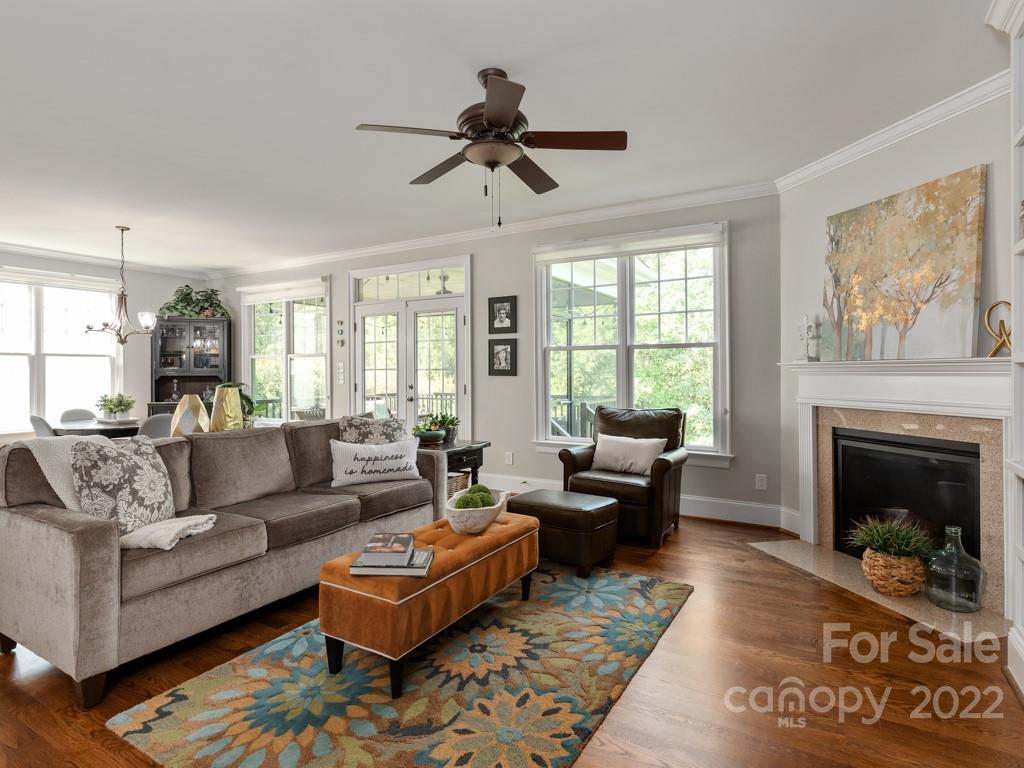 5711 Morris Hunt Drive Fort Mill, SC 29708 - Photo 16 of 43 a living room with furniture fireplace and window