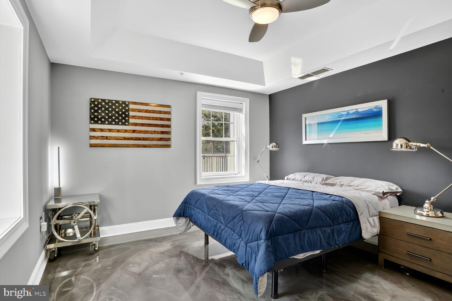6301 Edsall Road, Unit 123 Alexandria, VA 22312 - Photo 15 of 36 Modern bedroom with coastal charm.