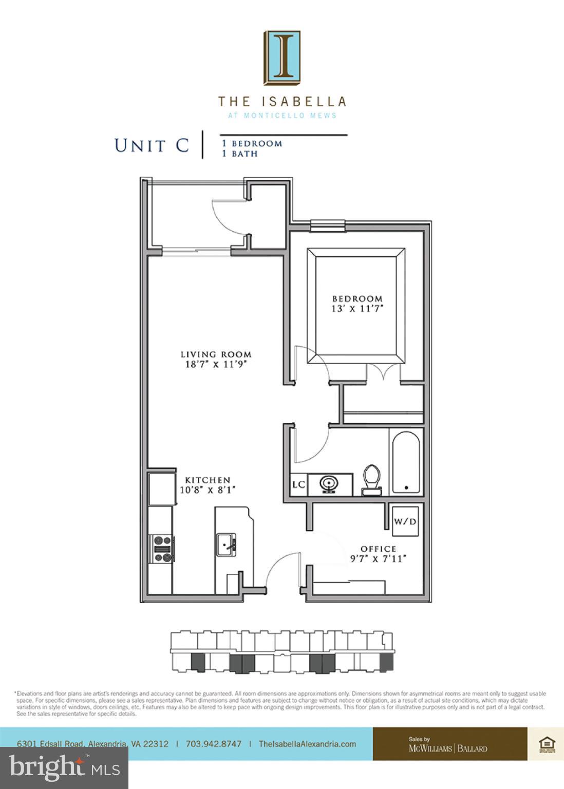 6301 Edsall Road, Unit 123 Alexandria, VA 22312 - Photo 34 of 36 Charming layout of The Isabella, Unit C.