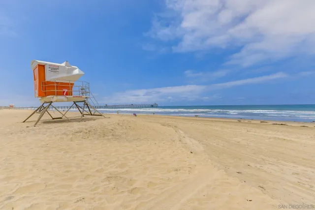 a view of an ocean beach