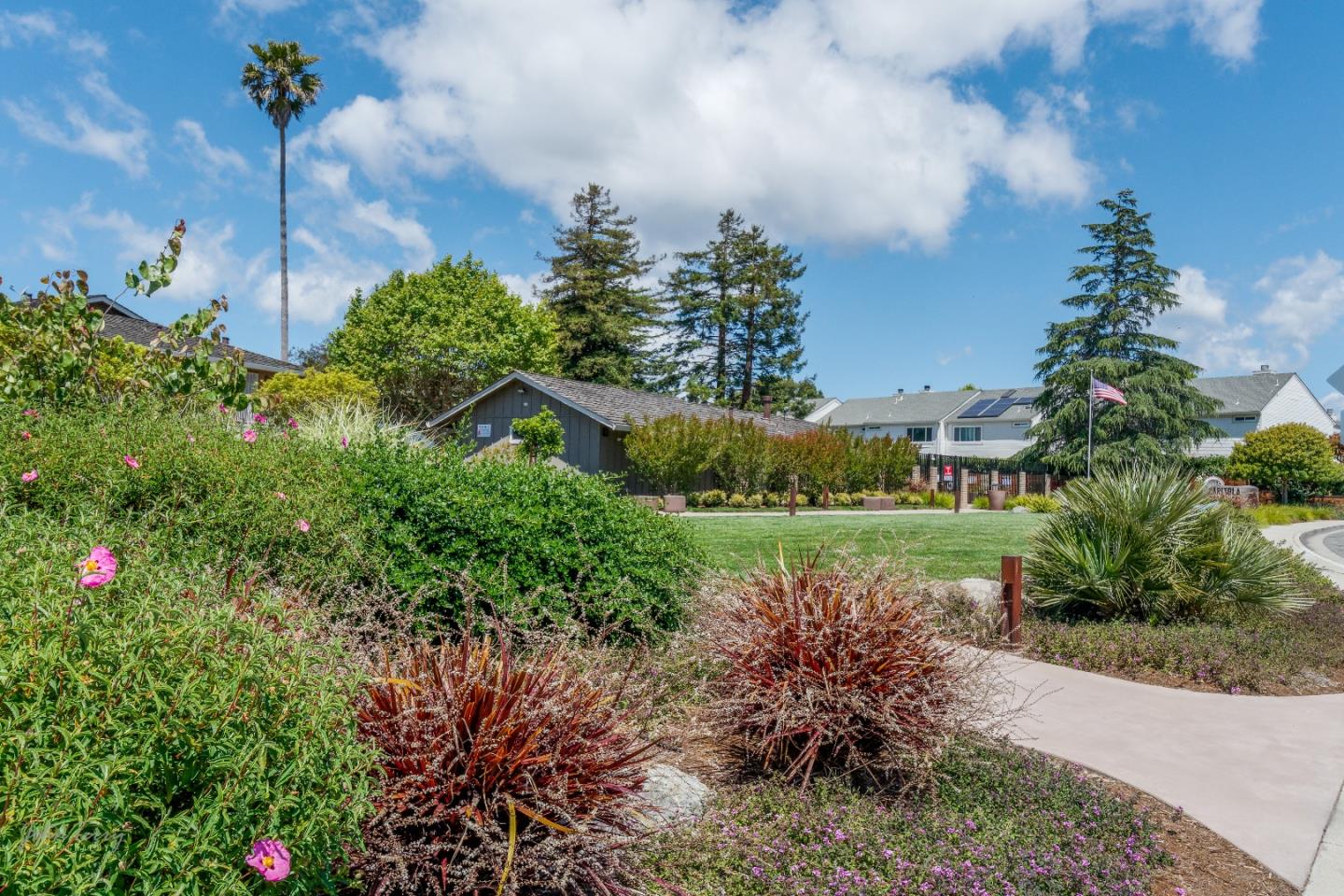 4435 Diamond Street, Unit 1 Capitola, CA 95010 - Photo 18 of 18 a view of a garden with plants and large trees