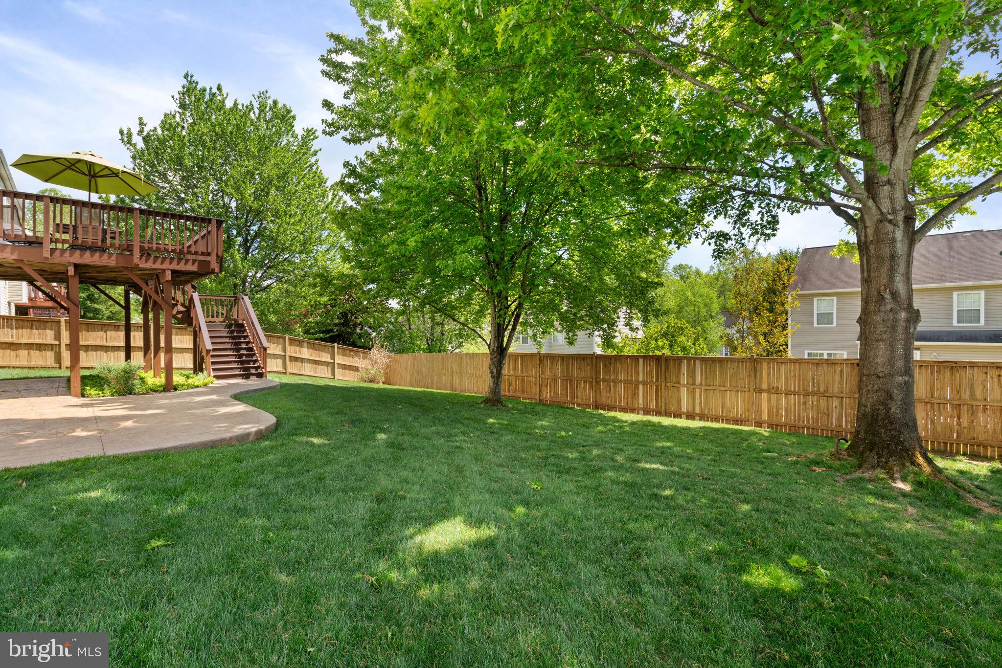 6093 Spindle Tree Court Woodbridge, VA 22193 - Photo 10 of 51 Lush green yard with inviting deck.