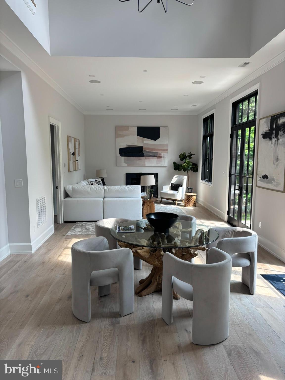 5017 Eskridge Terrace Northwest Washington, DC 20016 - Photo 6 of 45 a living room with furniture and a wooden floor