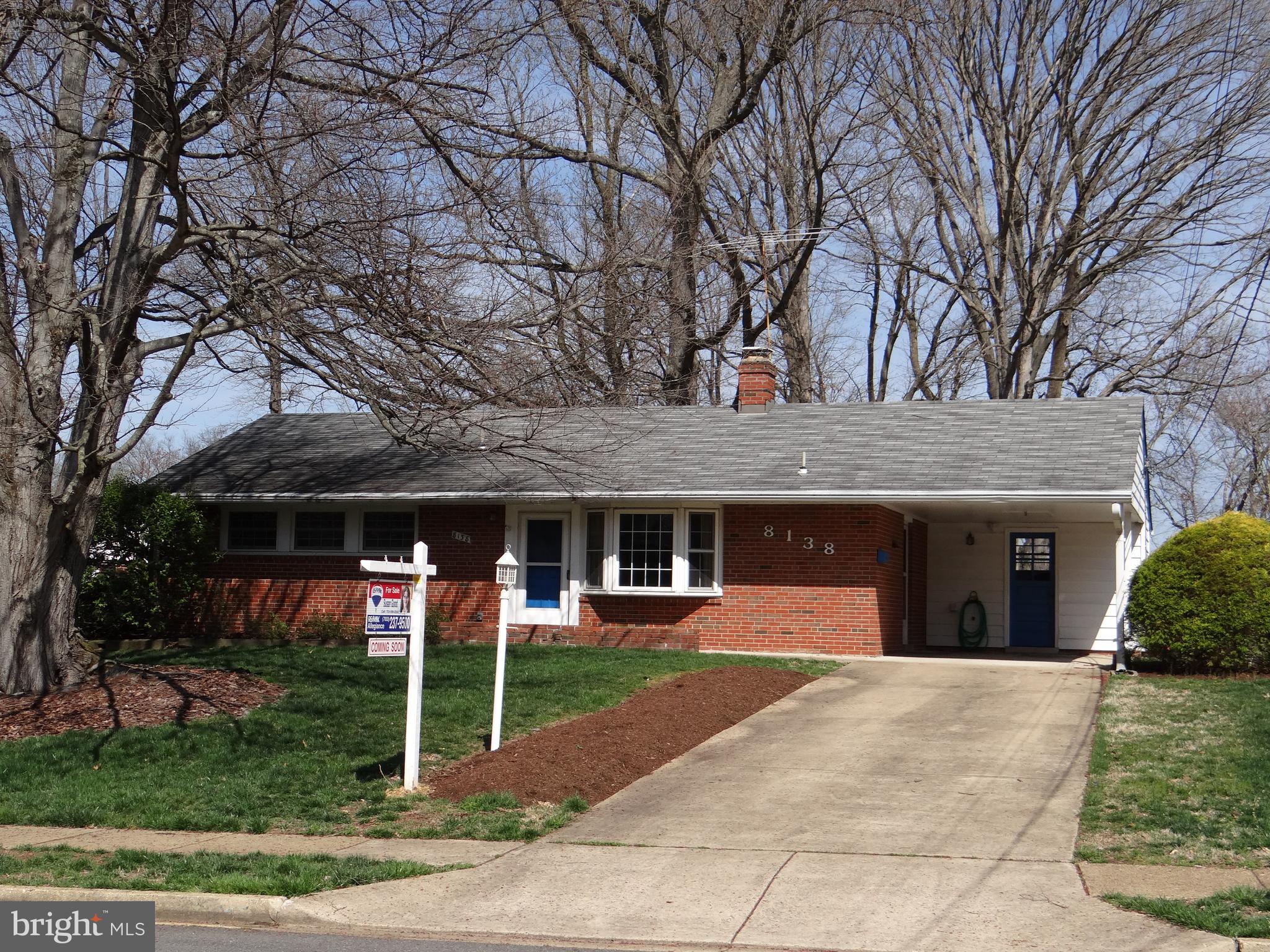 8138 Drayton Lane Springfield, VA 22151 - Photo 2 of 22 Carport has Access to Attic & Utility Room