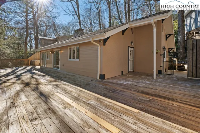 a backyard of a house