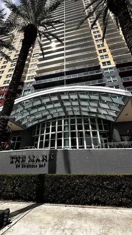 a view of a black and white wall