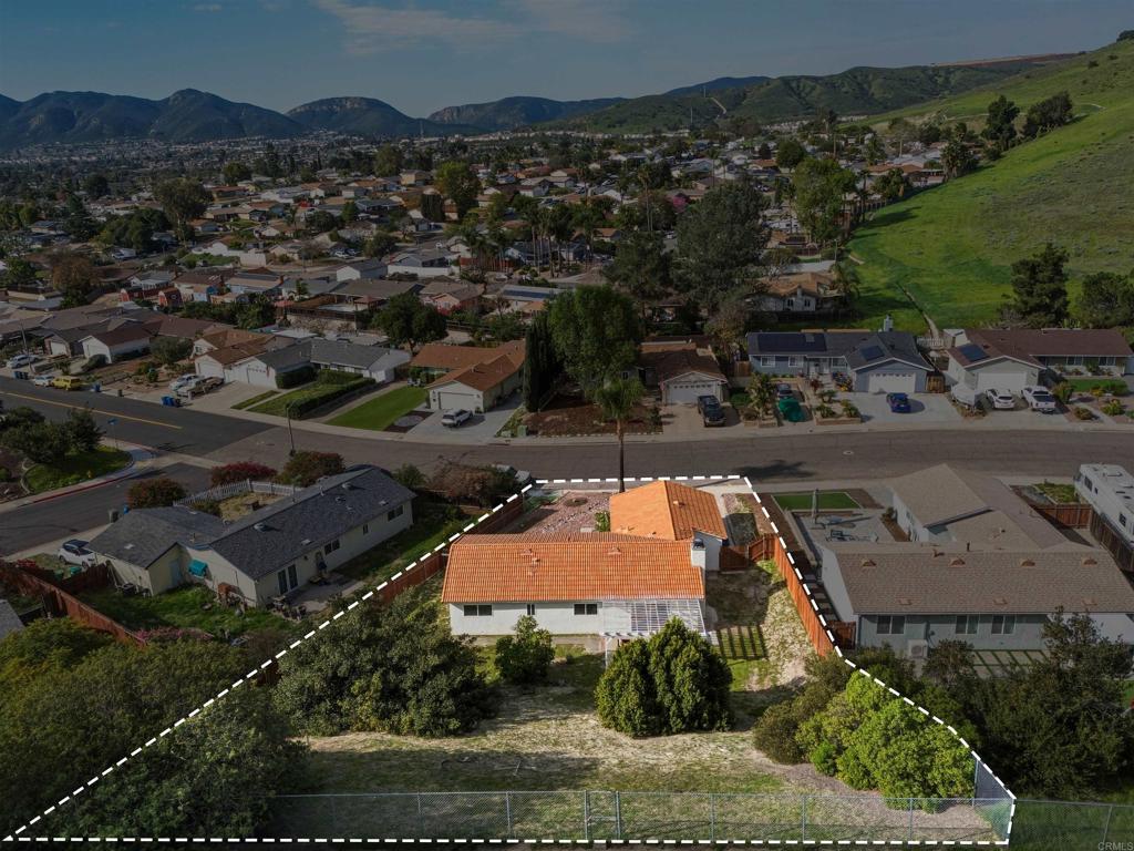 9909 Halberns Boulevard Santee, CA 92071 - Photo 35 of 35 an aerial view of residential houses and outdoor space
