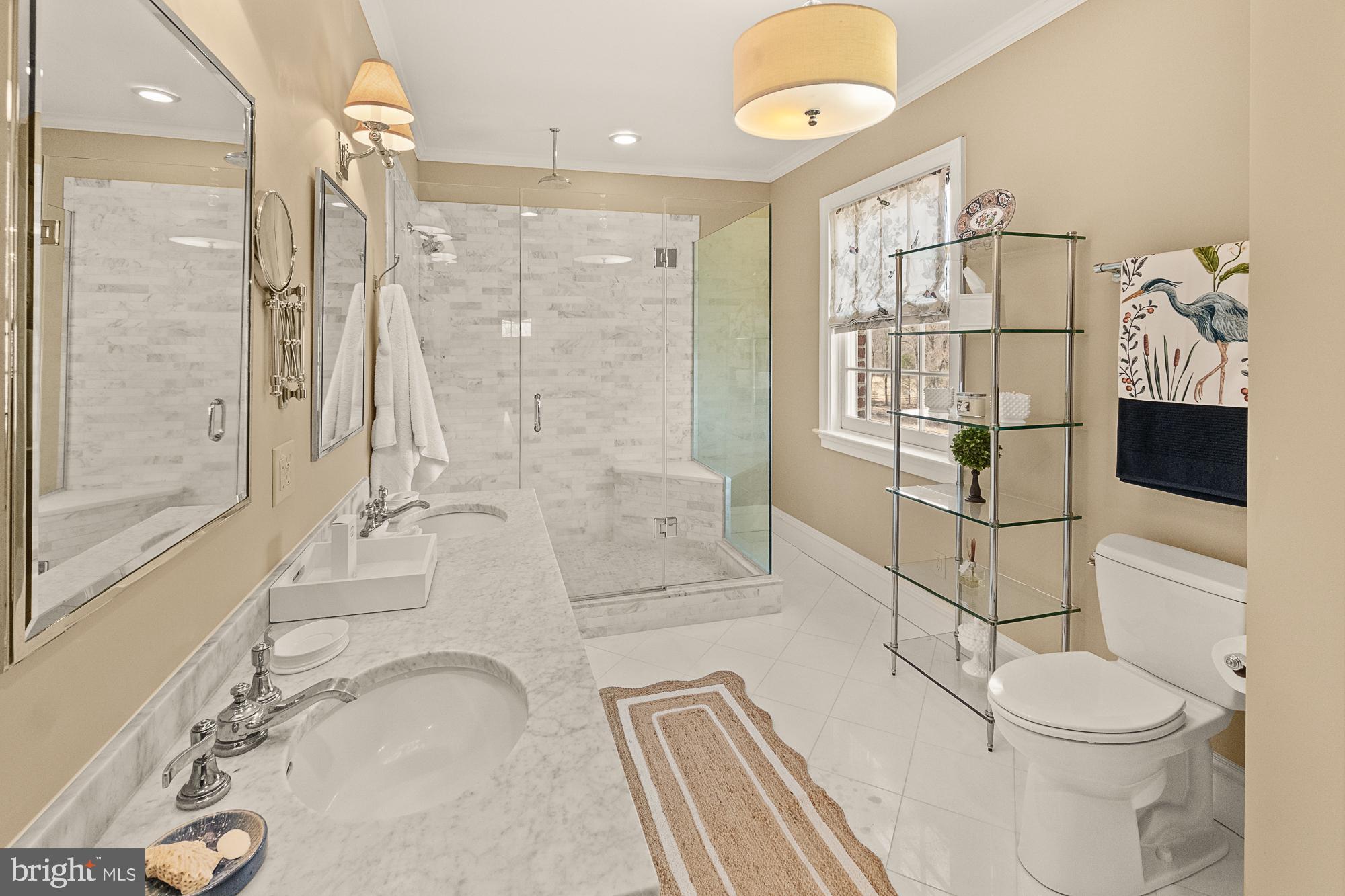 14920 Mount Nebo Road Poolesville, MD 20837 - Photo 54 of 135 a bathroom with a bathtub shower sink mirror and toilet
