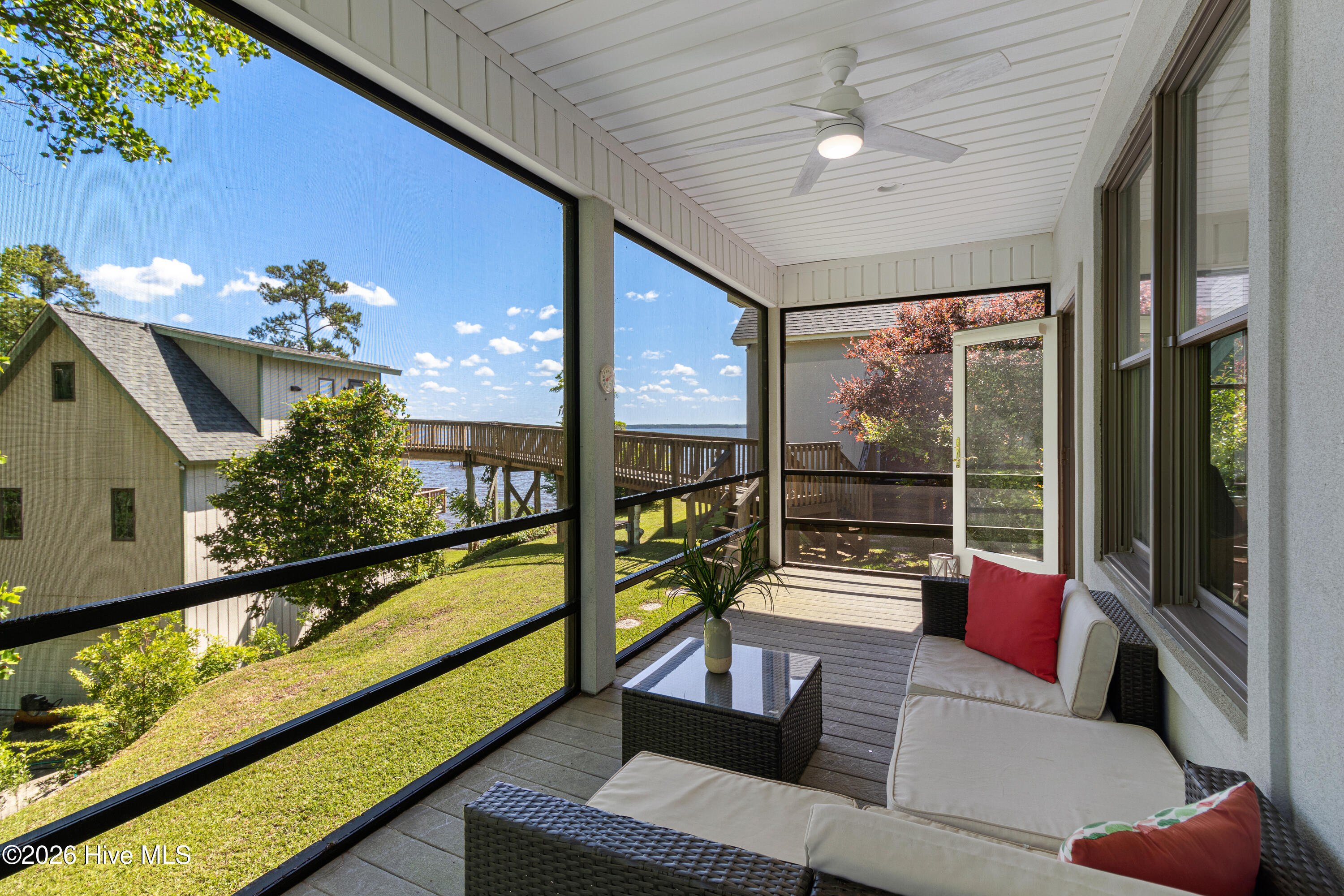 4100 North Rivershore Drive New Bern, NC 28560 - Photo 18 of 87 Primary Bedroom Screened Porch Access