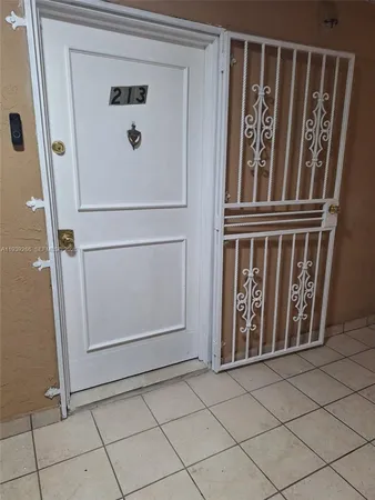 a view of front door