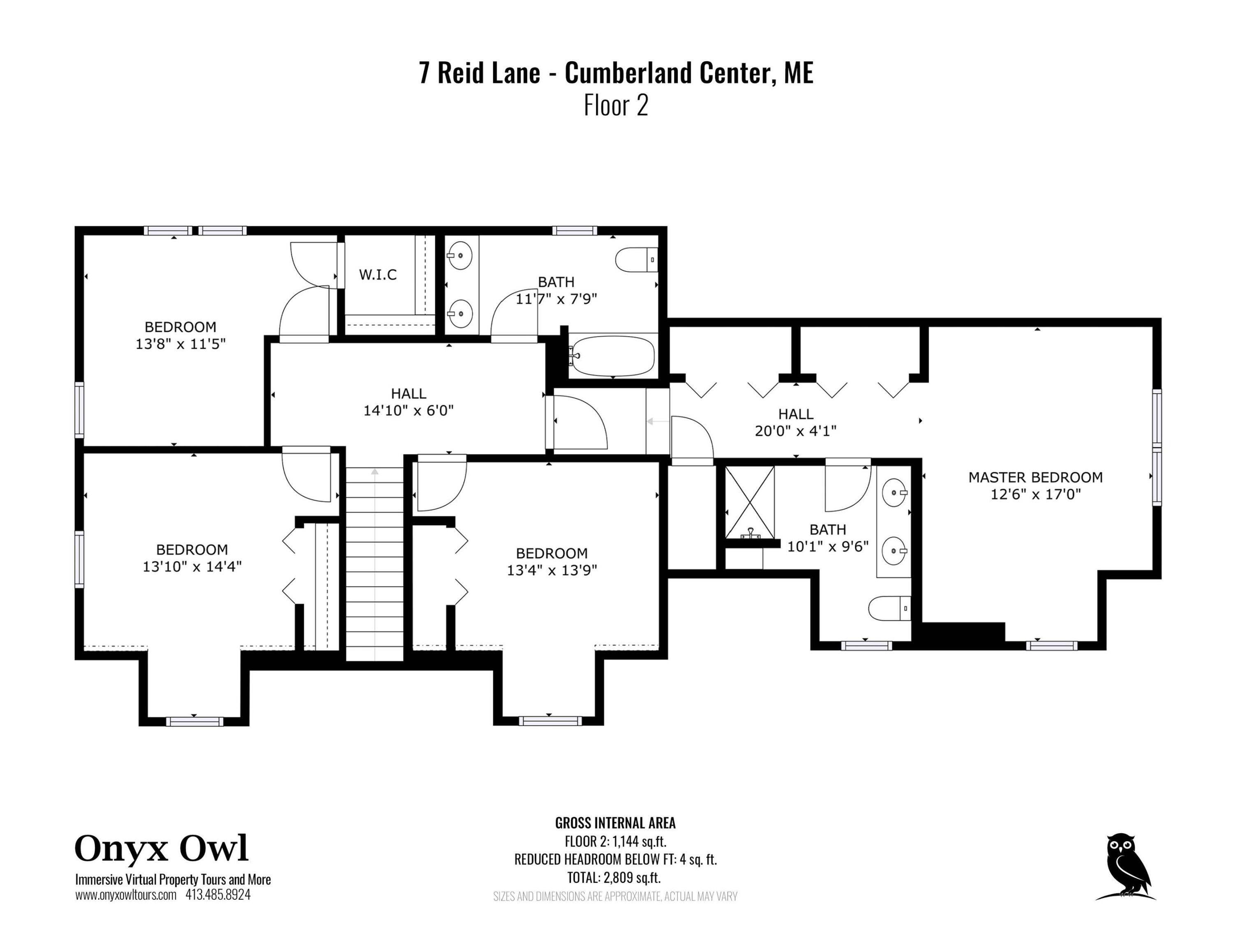 7 Reid Lane Cumberland, ME 04021 - Photo 31 of 32 2nd Floorplan