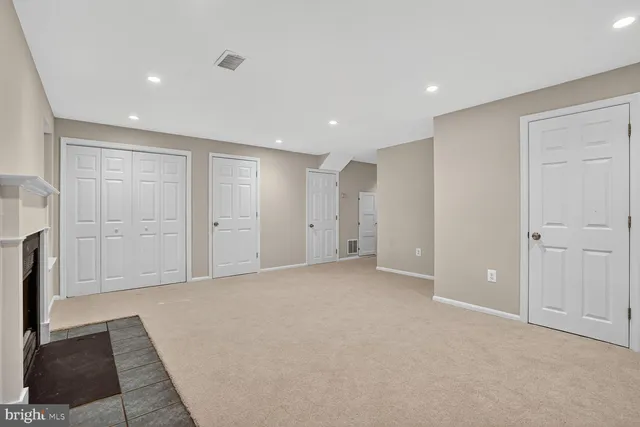 a view of an empty room