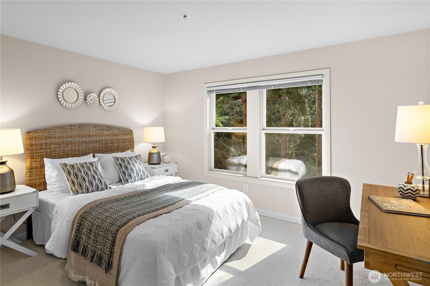 1300 Alki Avenue Southwest, Unit 200 Seattle, WA 98116 - Photo 25 of 32 a bedroom with a bed and a window