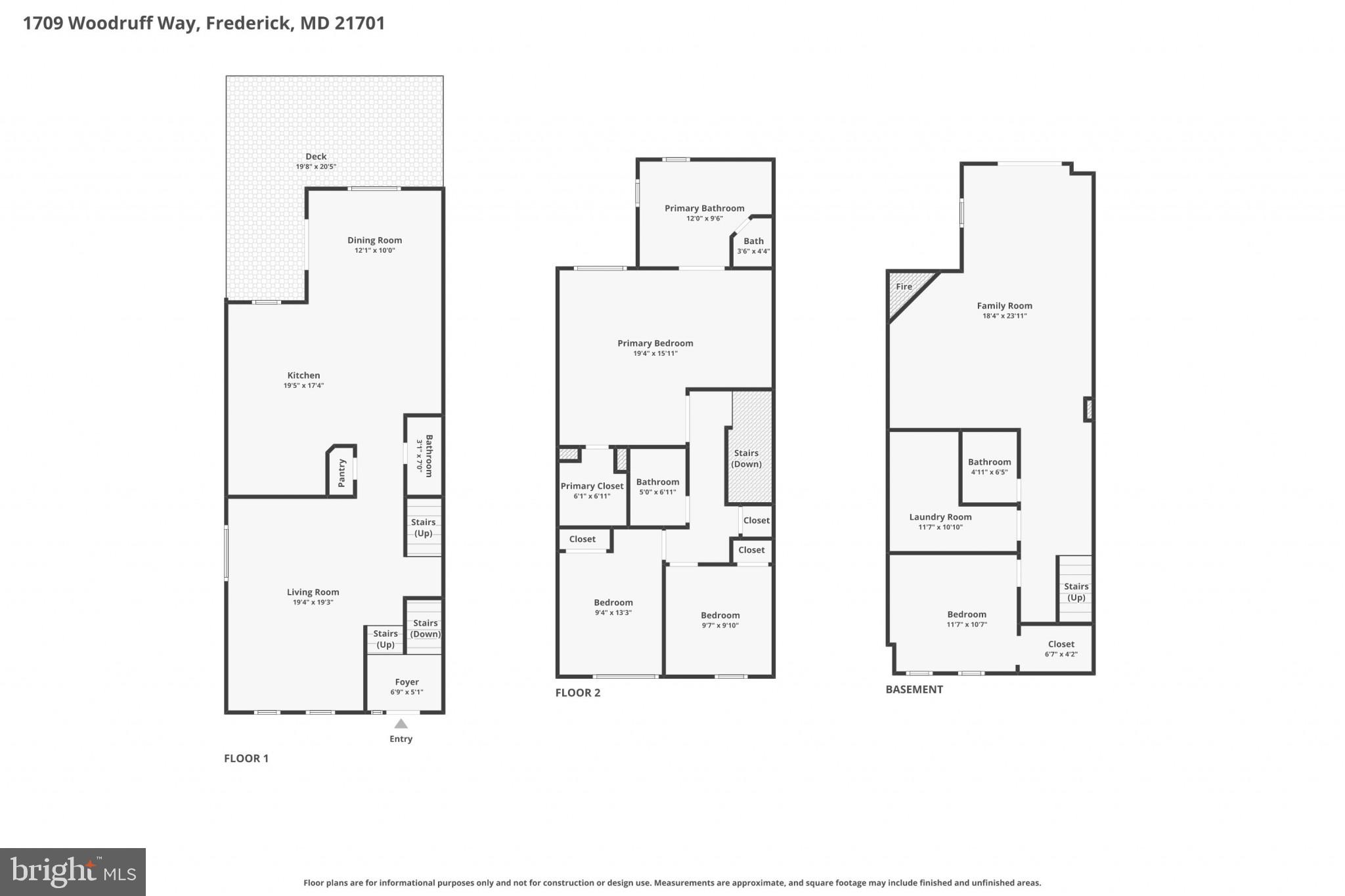 1709 Woodruff Way Frederick, MD 21701 - Photo 33 of 42 a picture of a floor plan