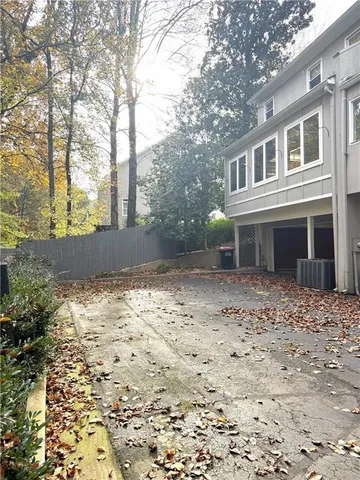 a backyard of a house