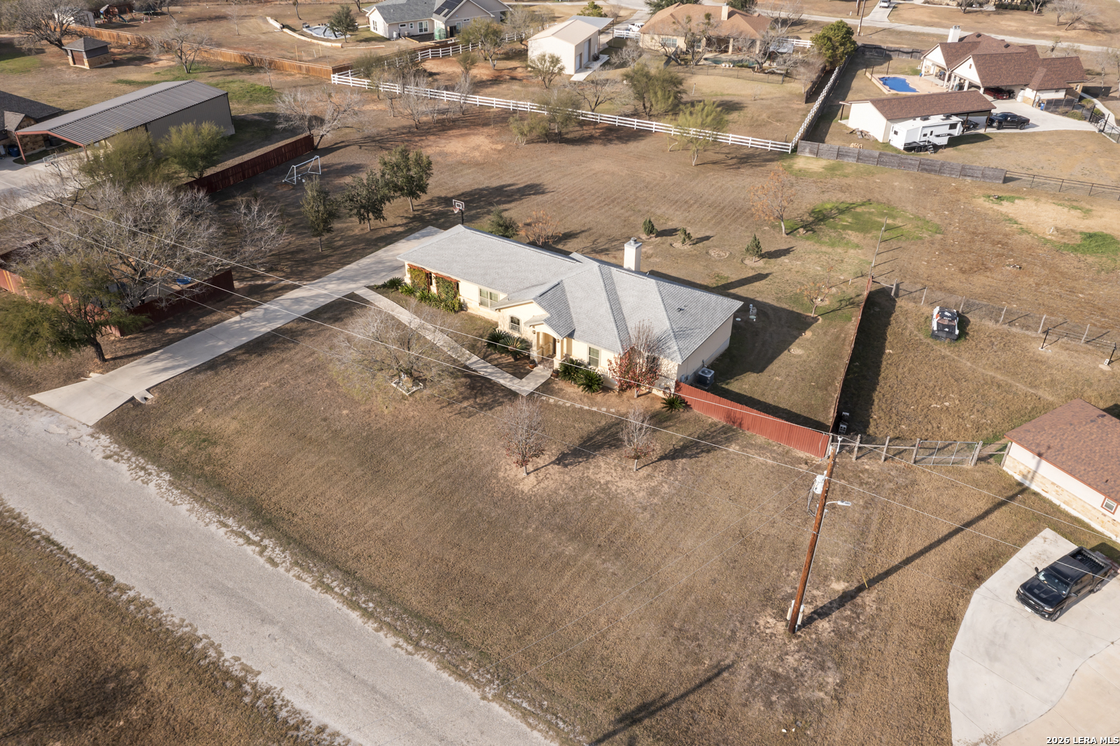 500 Wagon Train Road La Vernia, TX 78121 - Photo 38 of 44 an aerial view of a house