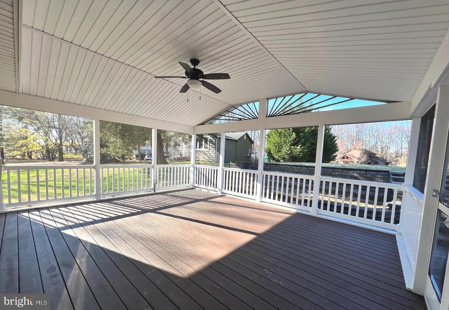 5870 Deer Ridge Lane Elkridge, MD 21075 - Photo 50 of 55 Screened in porch w/vaulted ceiling and fan