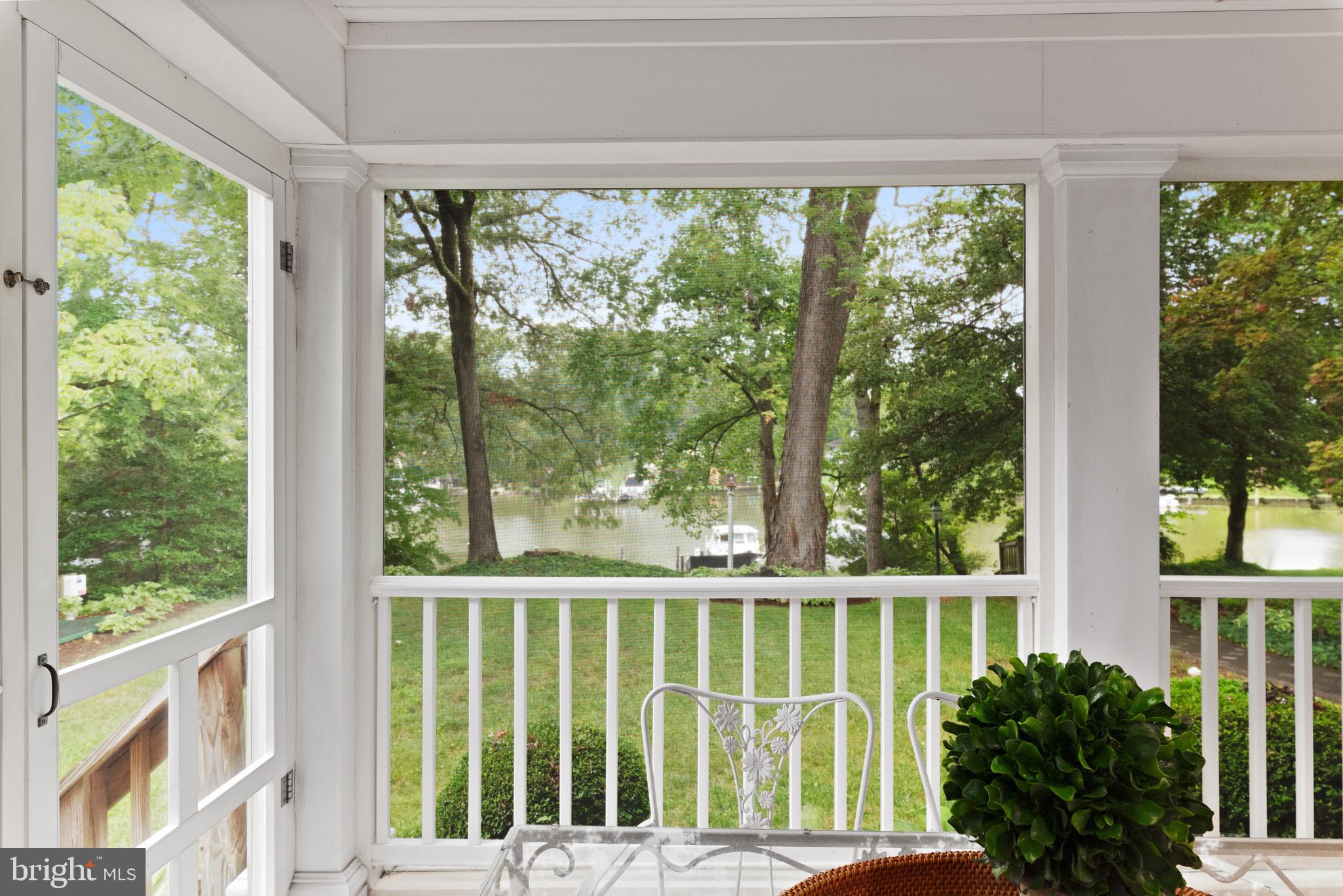 1858 Burley Road Annapolis, MD 21409 - Photo 37 of 76 Elegant screened porch with water views.