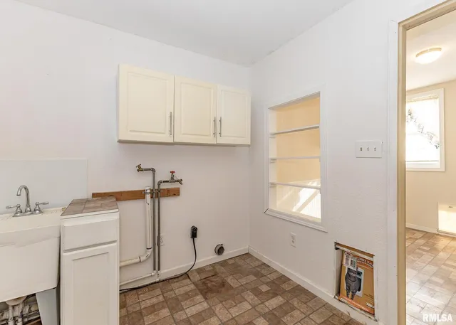 a view of a room with storage and utility