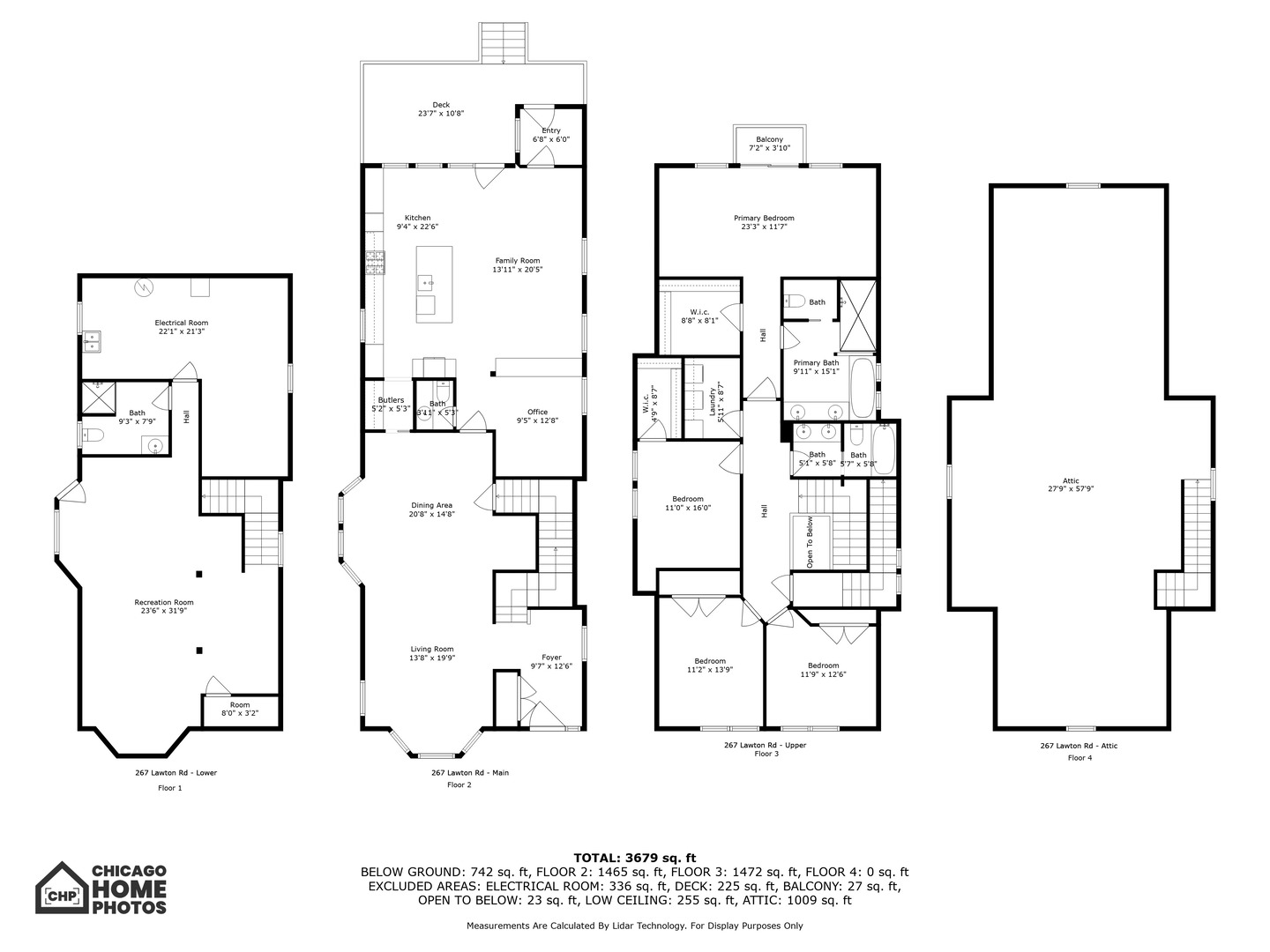 267 Lawton Road Riverside, IL 60546 - Photo 44 of 44 a black and white photo of a room
