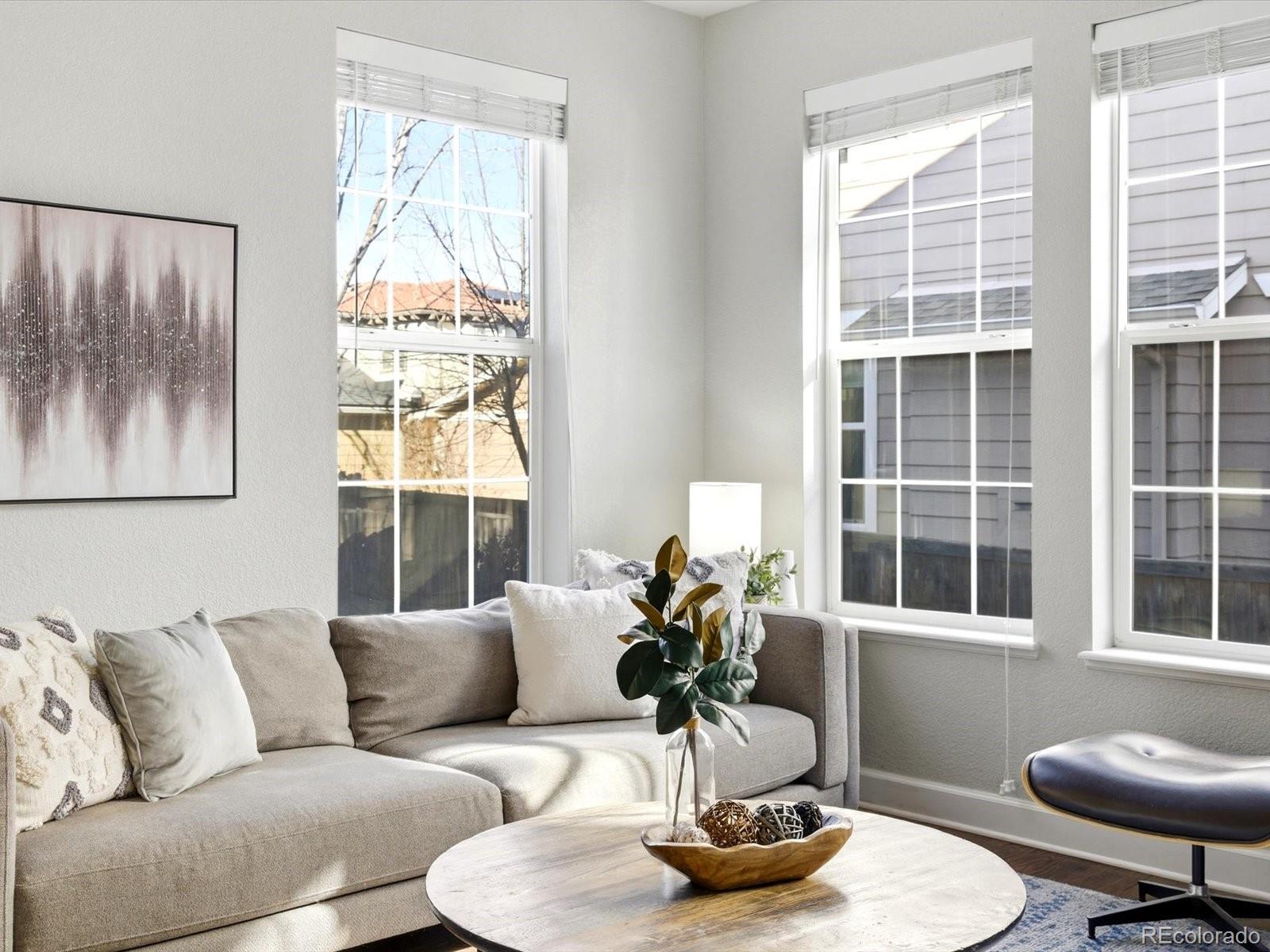 2691 Spruce Street Denver, CO 80238 - Photo 12 of 36 a living room with furniture and a potted plant