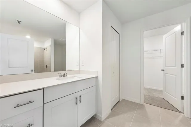 a view of a room with a wardrobe space