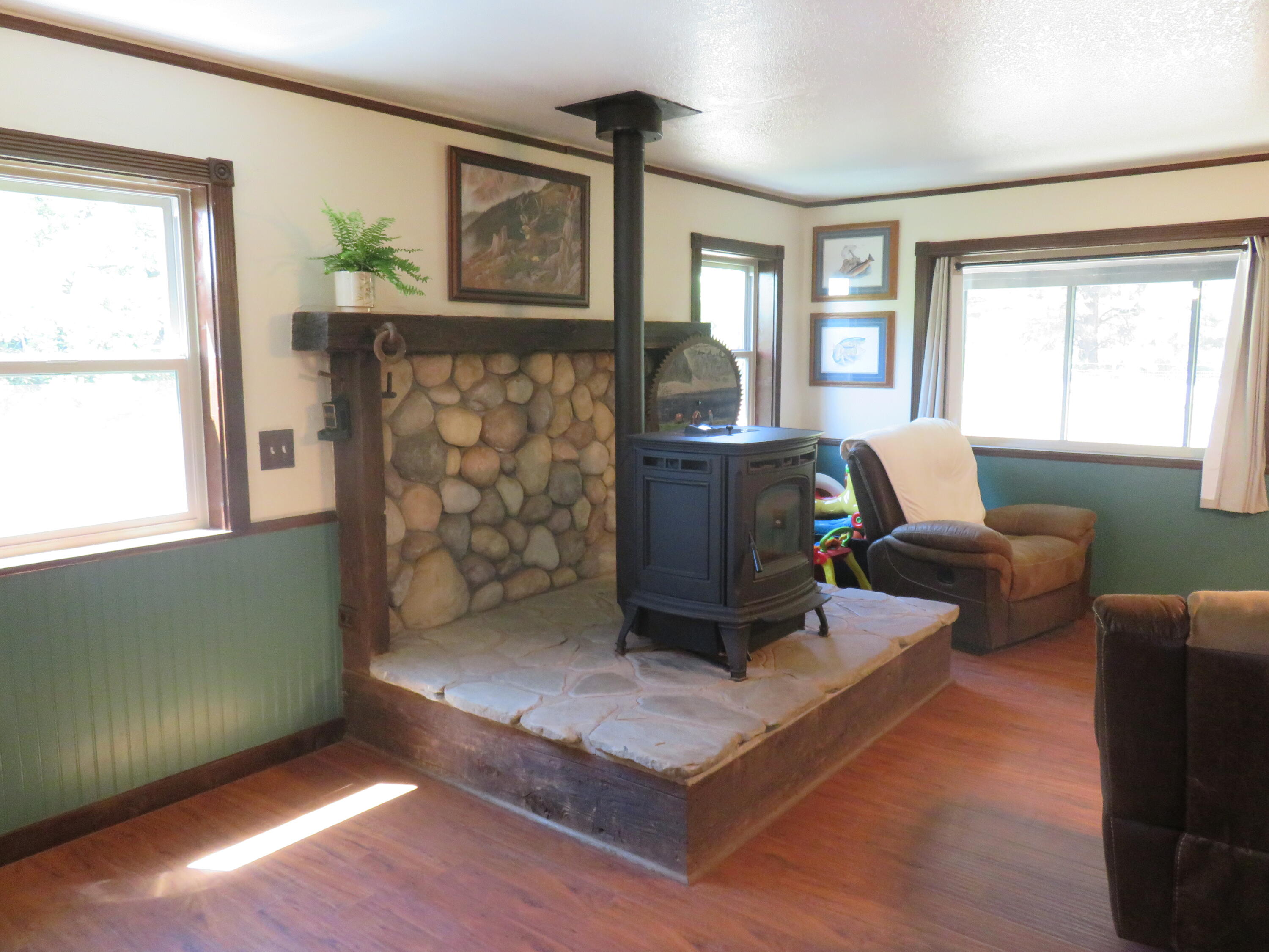 27971 Soldier Mountain Road Fall River Mills, CA 96028 - Photo 9 of 41 Pellet stove