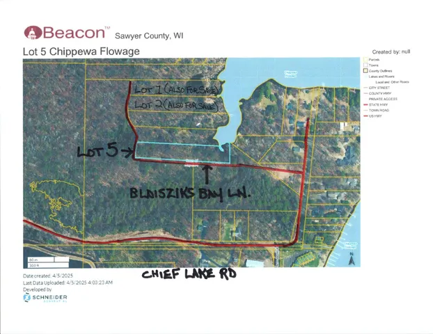 $249,900 | Lot 5-xxx Lot 5-xxx Blaiszik's Bay Lane, Hayward, WI 54843