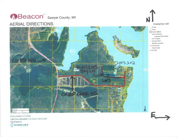 $249,900 | Lot 5-xxx Lot 5-xxx Blaiszik's Bay Lane, Hayward, WI 54843