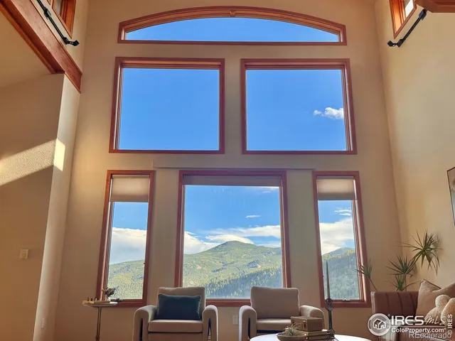 a view of a flower in a yard