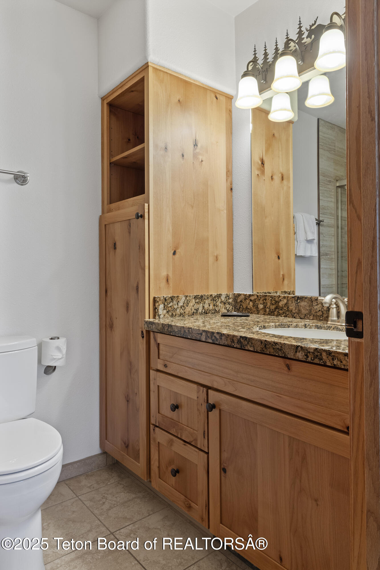 371 Snow King Loop Jackson, WY 83001 - Photo 13 of 22 Guest Bath Vanity Vert