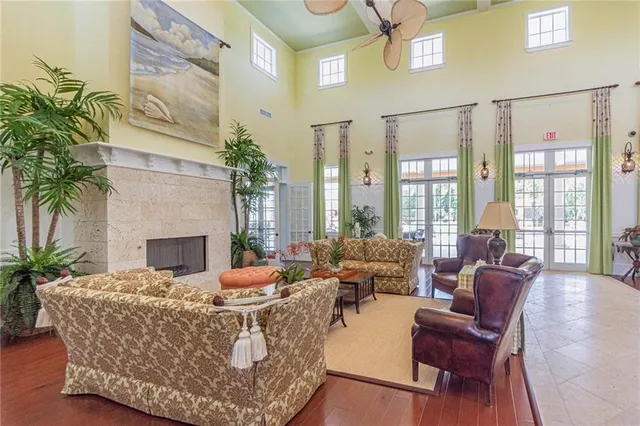 swimming pool view with a outdoor seating