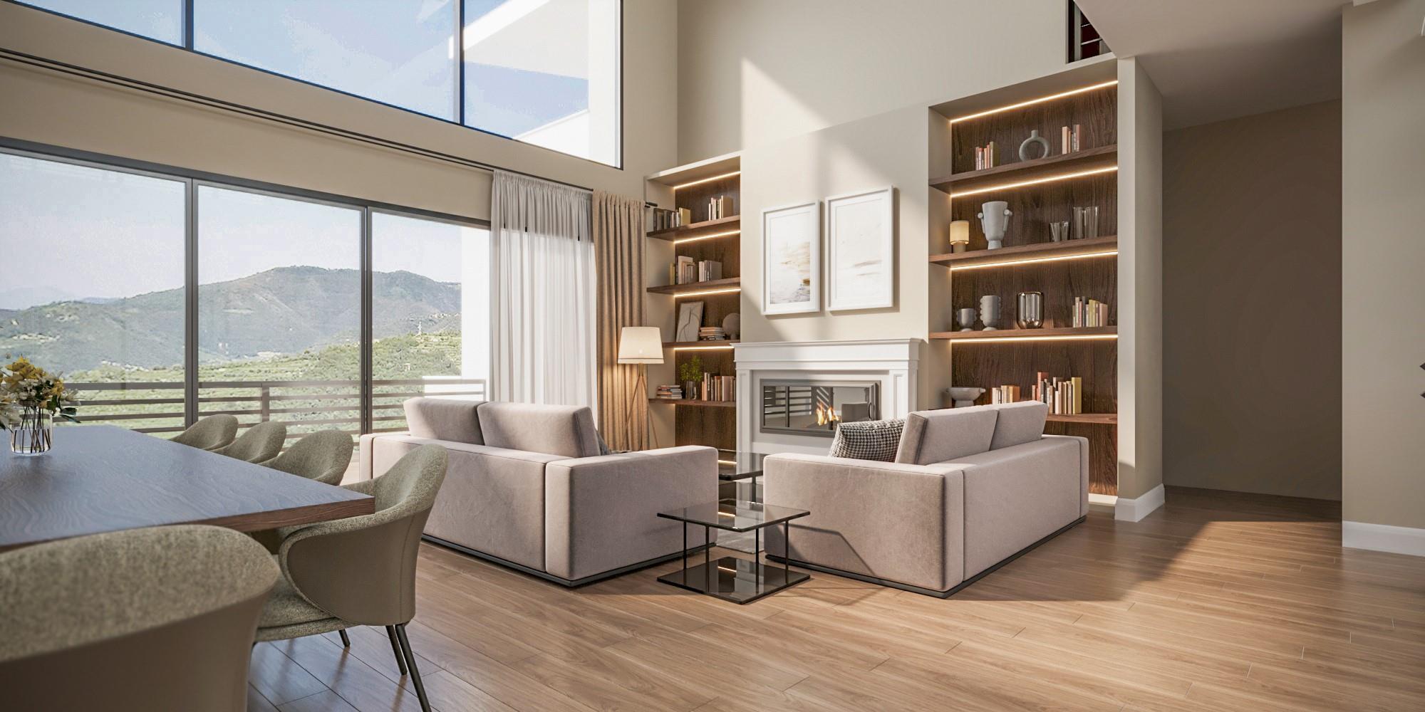 428 Harbor Road Cold Spring Harbor, NY 11724 - Photo 4 of 5 a living room with furniture and a floor to ceiling window