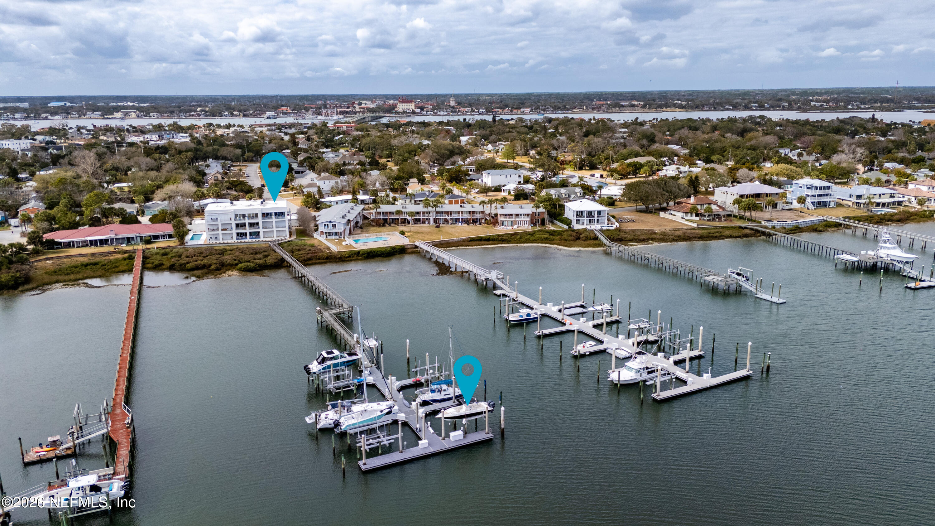 75 Comares Avenue, Unit 3A St. Augustine, FL 32080 - Photo 2 of 41 an aerial view of a house with outdoor seating