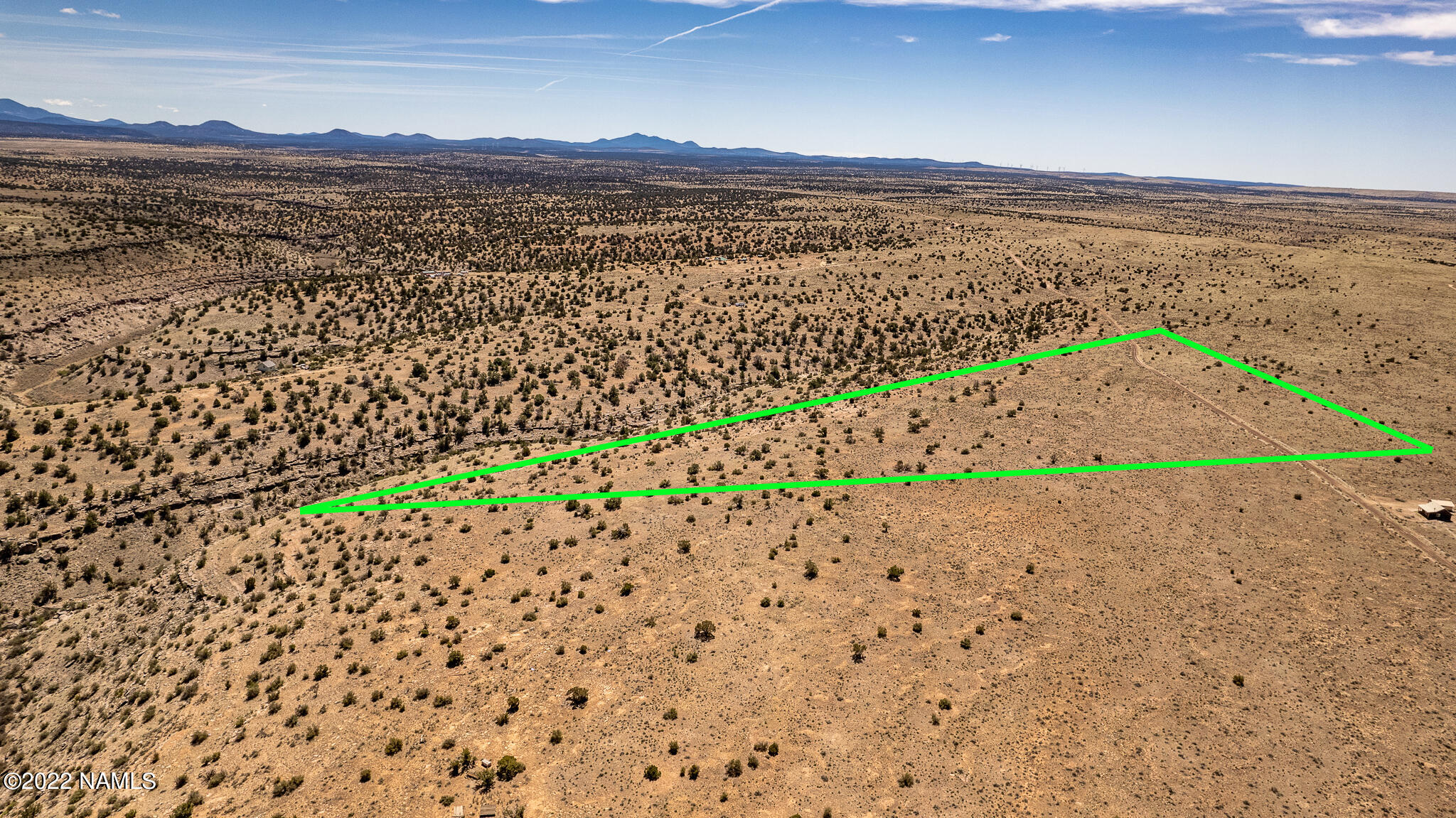 3629 South Long View Road Williams, AZ 86046 - Photo 14 of 44 AERIAL SOUTH MARKED