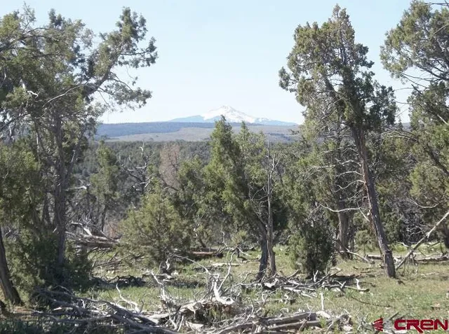 a view of an outdoor space and mountain view