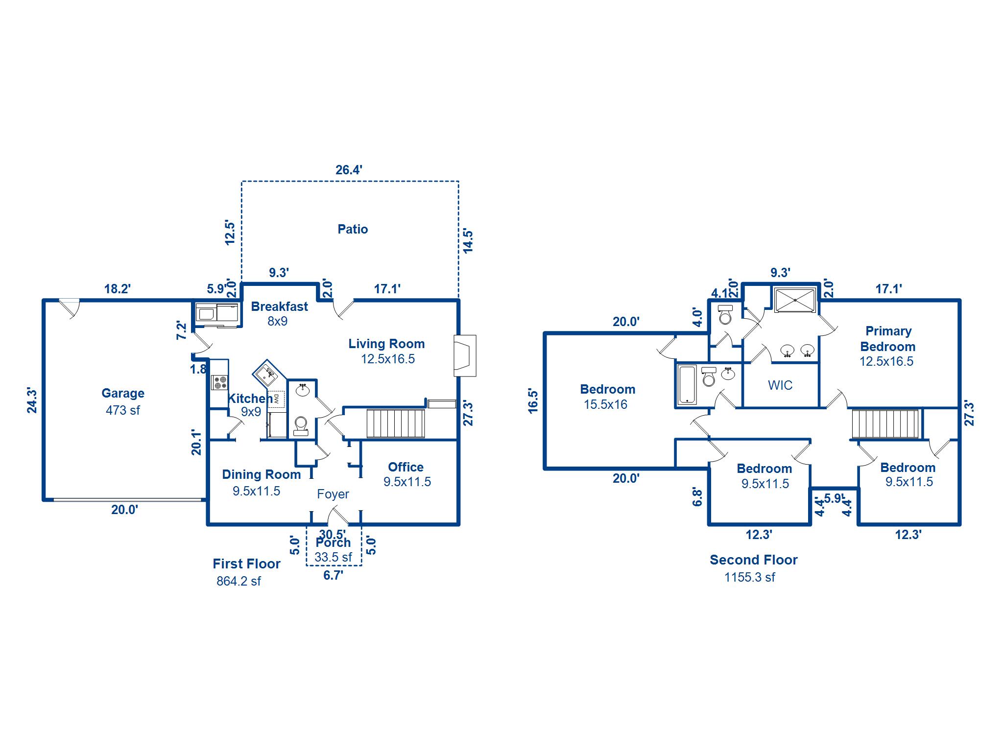 3221 Seaborn Drive Mount Pleasant, SC 29466 - Photo 58 of 58 Floorplan 3221 Seaborn