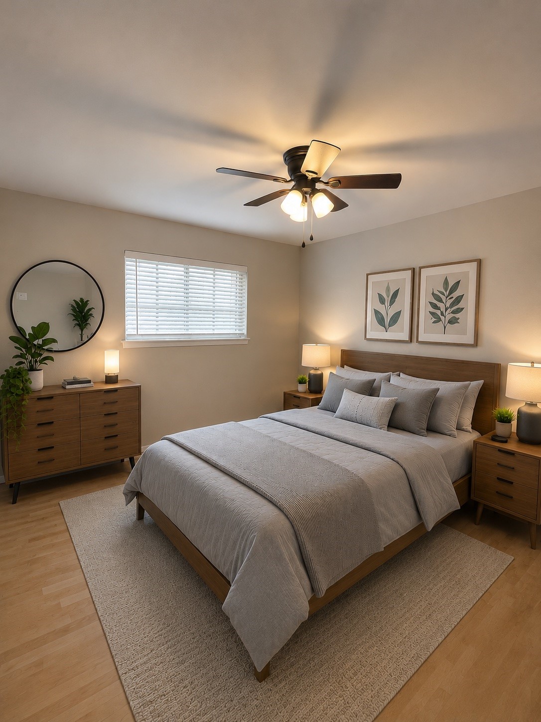 515 Tallowood Road, Unit 55 Houston, TX 77024 - Photo 15 of 18 a bedroom with a bed a couch and window
