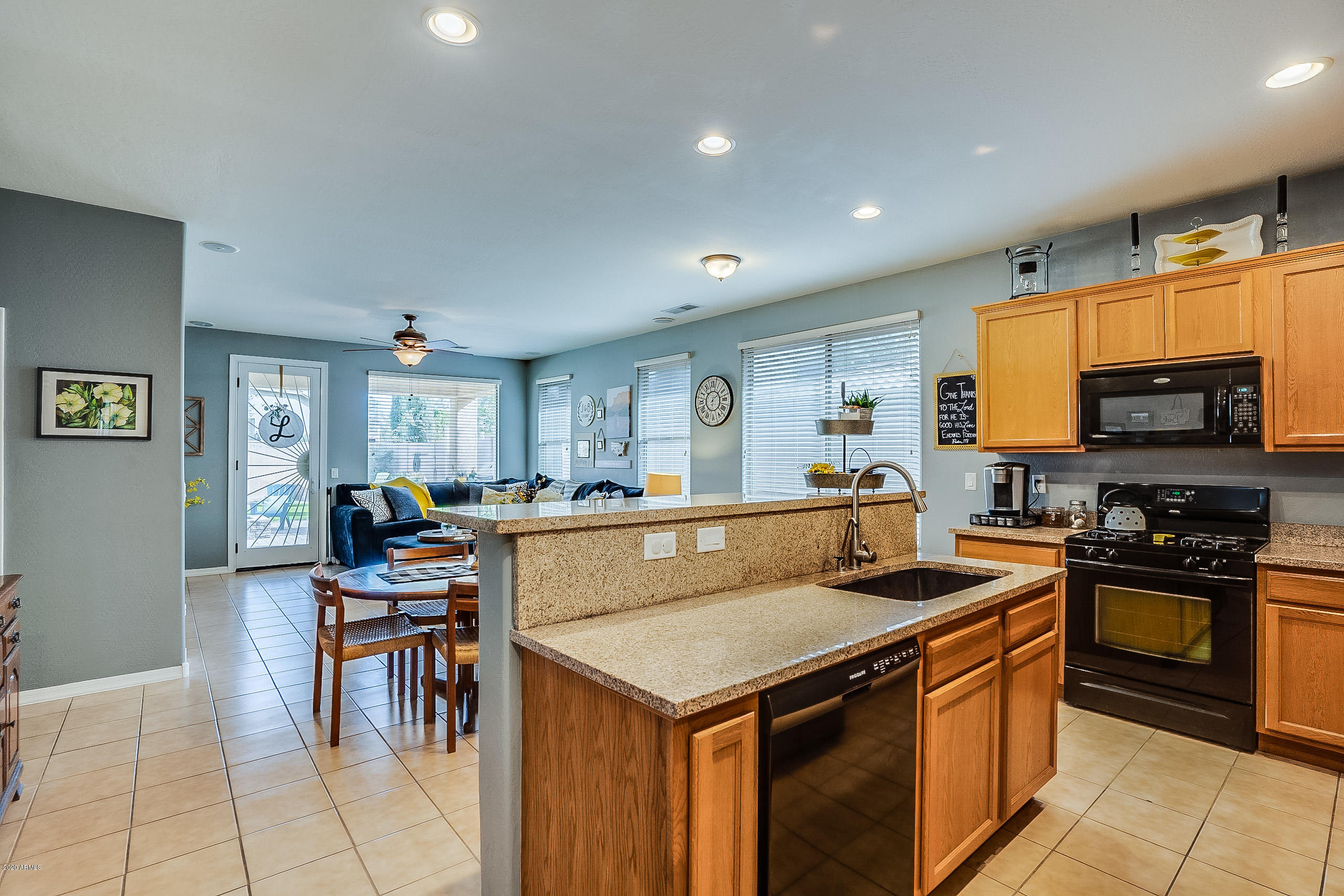 Open Kitchen With Plenty Of Cabinets!