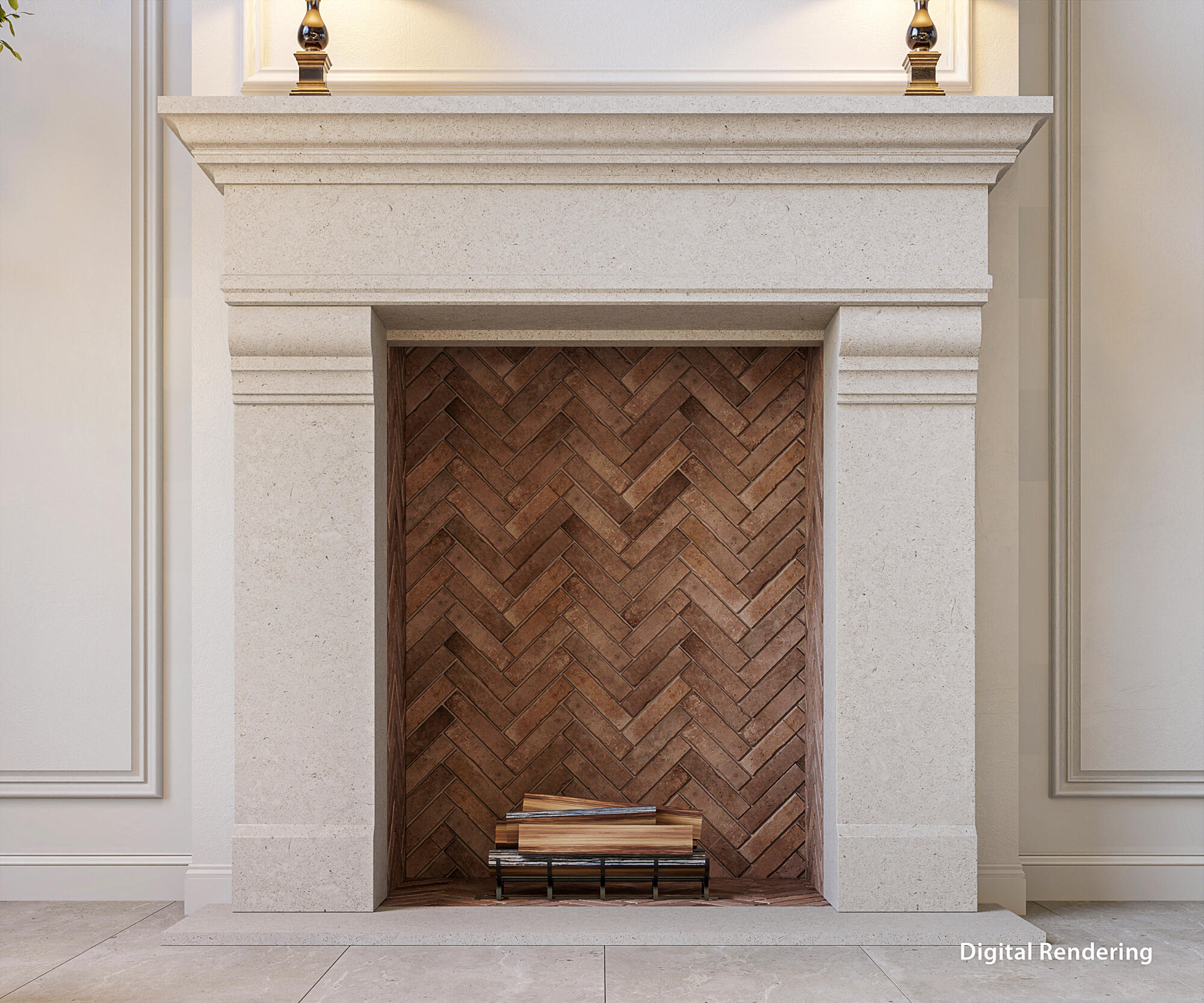 369 Eagle Drive Jupiter, FL 33477 - Photo 13 of 33 Fireplace Rendering