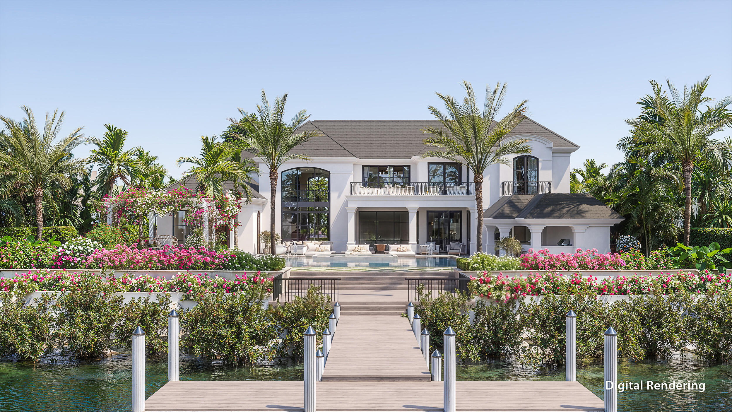 369 Eagle Drive Jupiter, FL 33477 - Photo 2 of 33 Rear Elevation Rendering