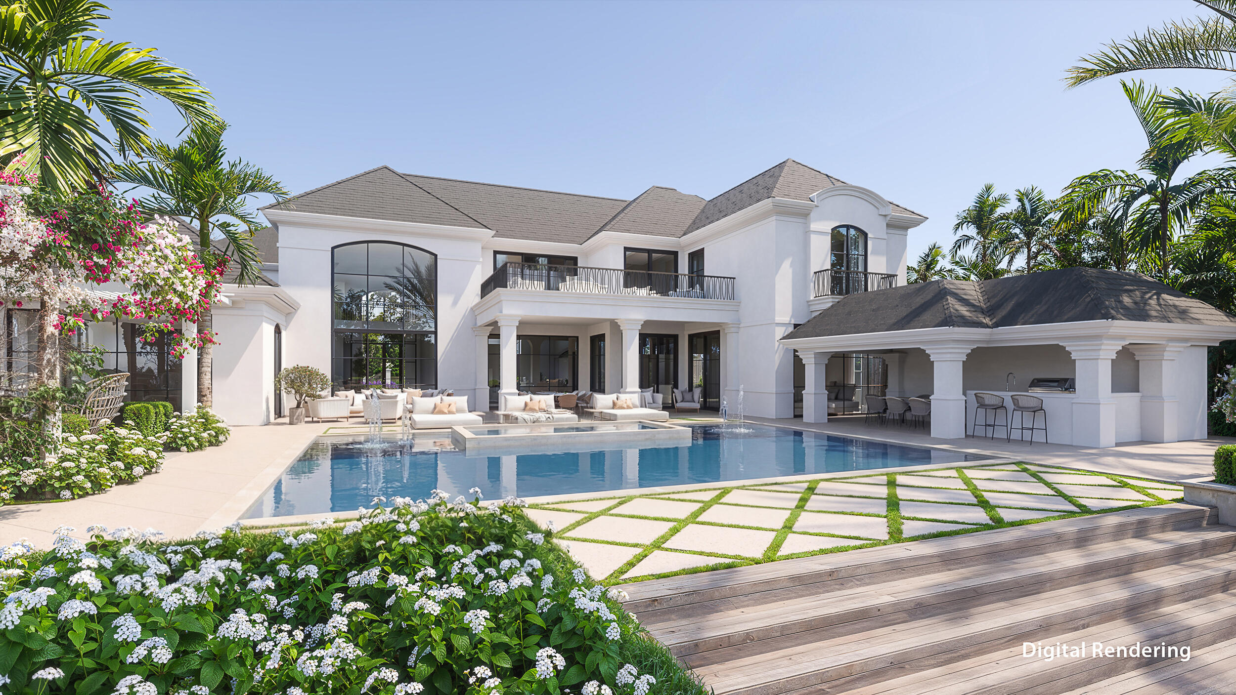 369 Eagle Drive Jupiter, FL 33477 - Photo 3 of 33 Backyard Rendering