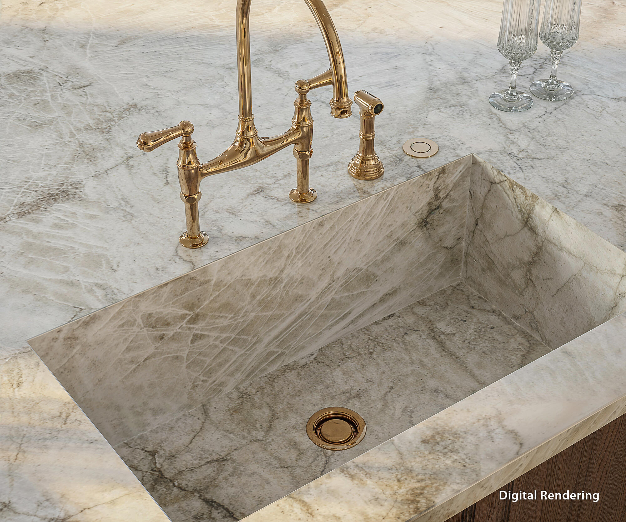 369 Eagle Drive Jupiter, FL 33477 - Photo 8 of 33 Kitchen Sink Rendering