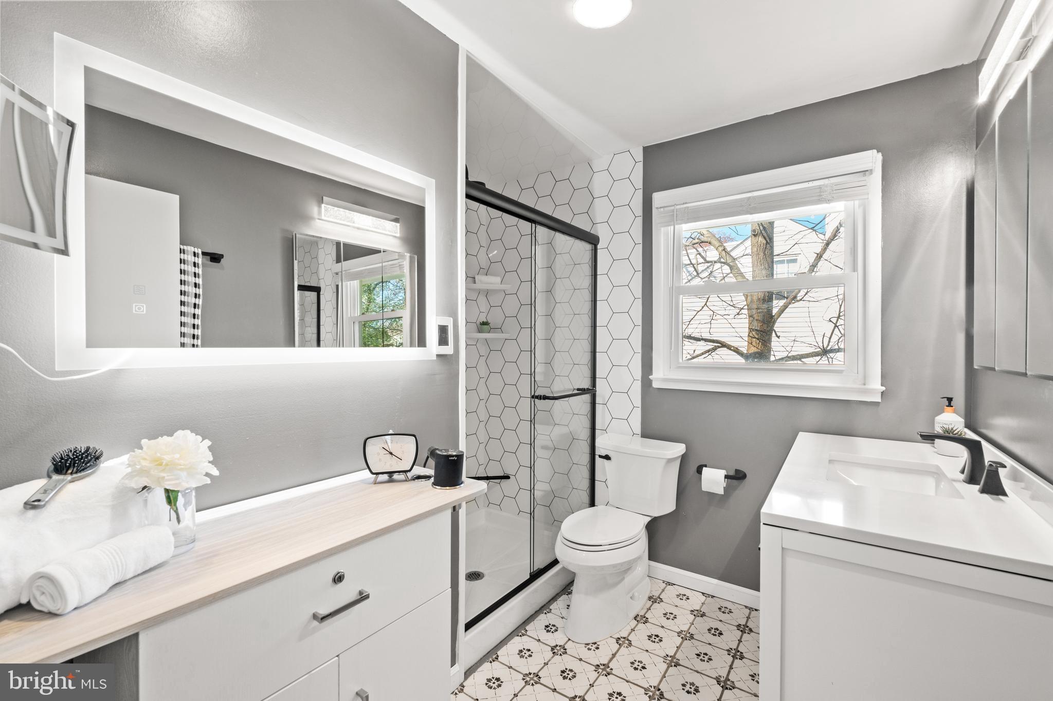2411 Culpeper Road Alexandria, VA 22308 - Photo 14 of 36 Ensuite primary bathroom completely redone in 2023