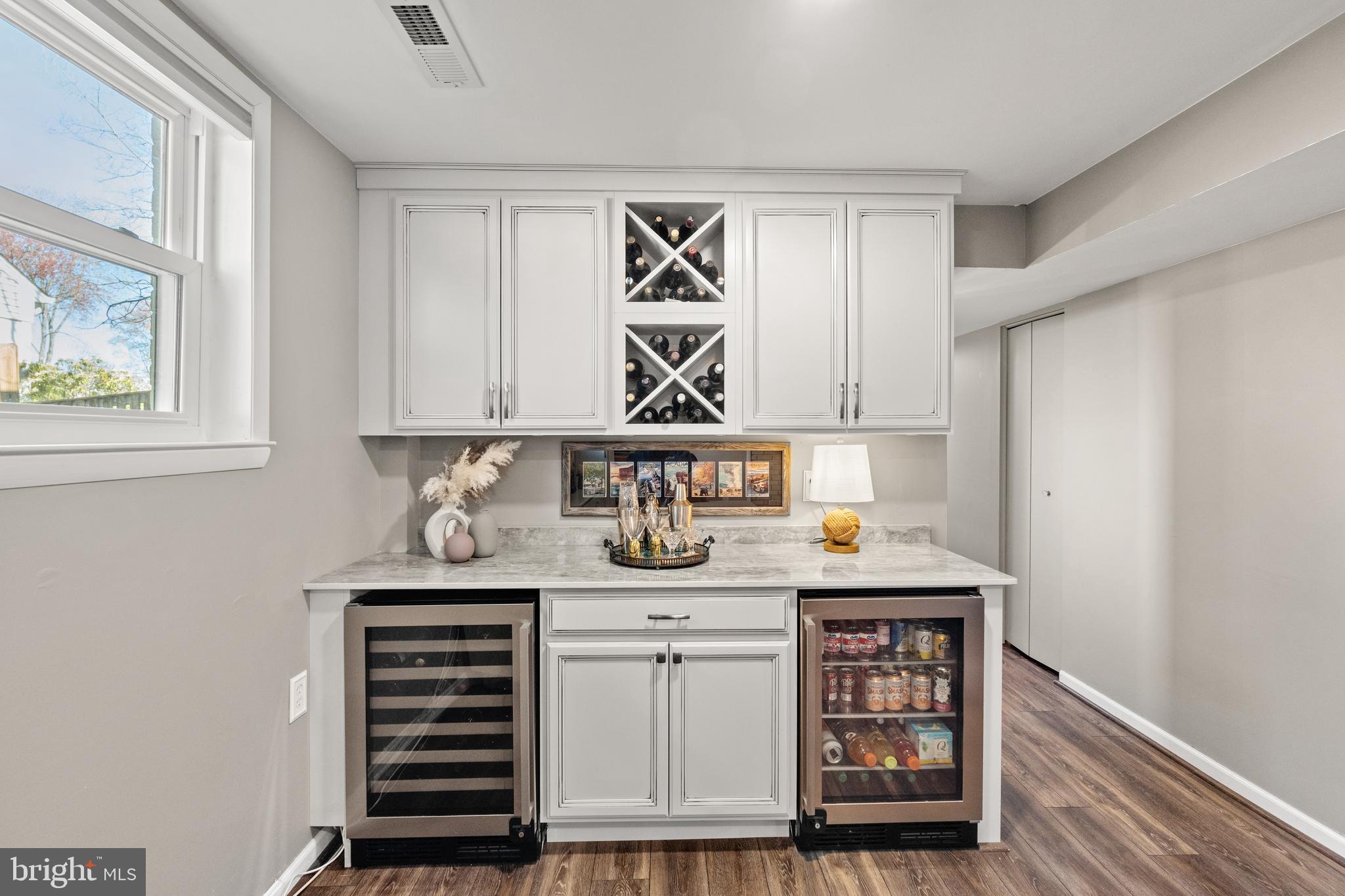 2411 Culpeper Road Alexandria, VA 22308 - Photo 21 of 36 Dual glass beverage refrigerators in dry bar.