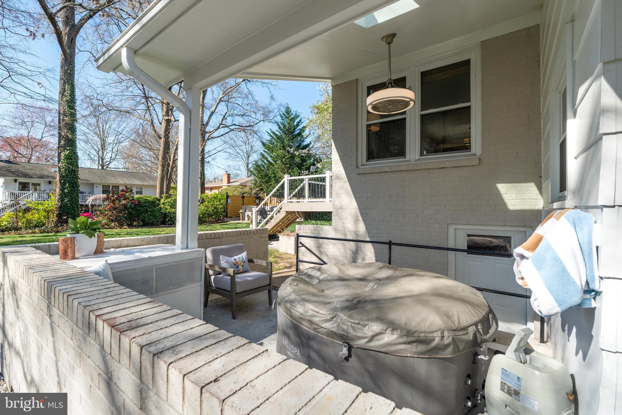 2411 Culpeper Road Alexandria, VA 22308 - Photo 35 of 36 Covered side patio space w/ optional hot tub.