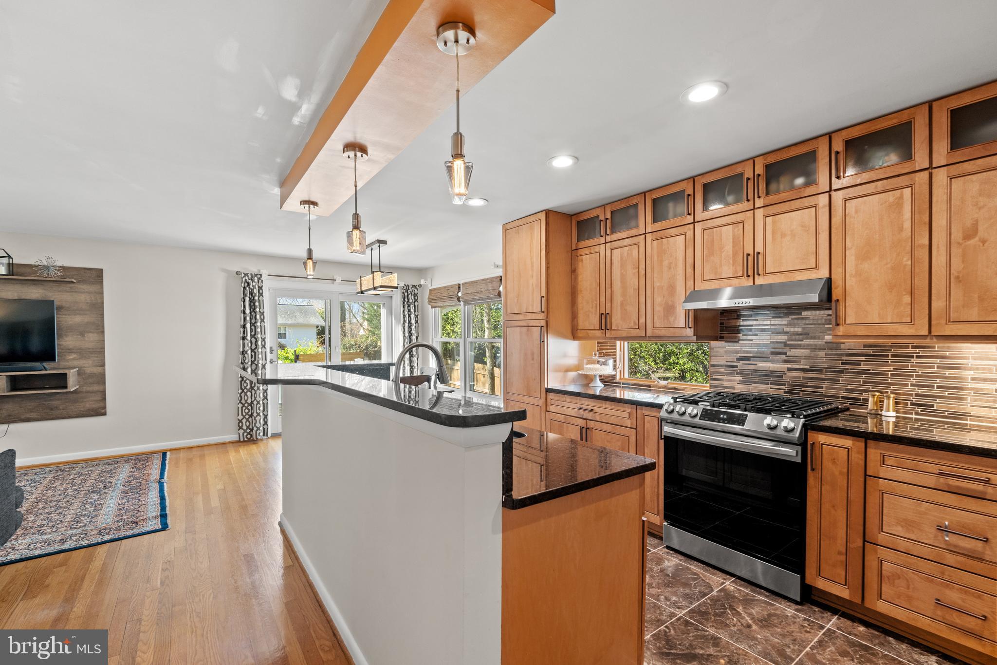 2411 Culpeper Road Alexandria, VA 22308 - Photo 7 of 36 Pendant & recessed lighting, porcelain floor.